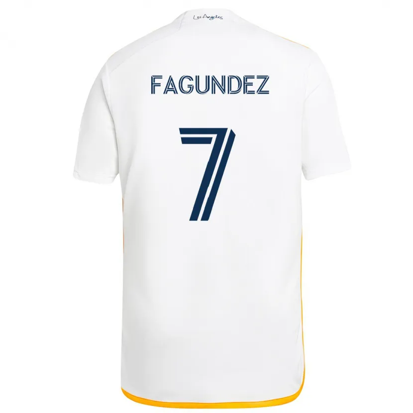 Danxen Herren Diego Fagúndez #7 Weiß Gelb Heimtrikot Trikot 2024/25 T-Shirt Schweiz