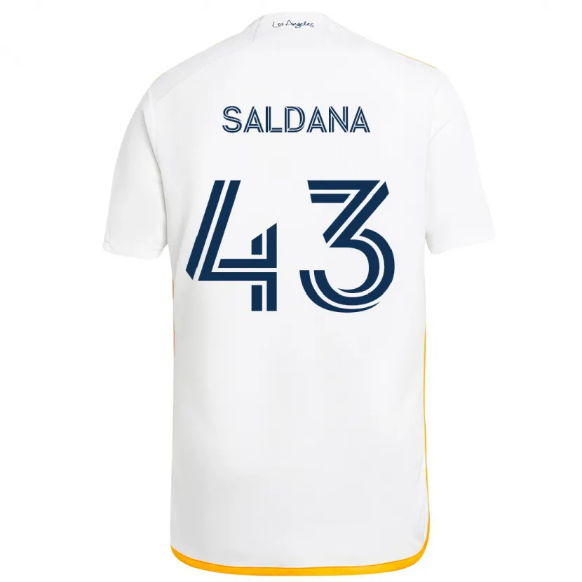 Danxen Herren Adam Saldaña #43 Weiß Gelb Heimtrikot Trikot 2024/25 T-Shirt Schweiz