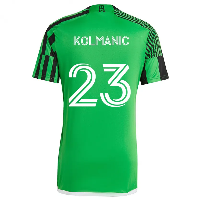 Danxen Herren Zan Kolmanic #23 Grün Schwarz Heimtrikot Trikot 2024/25 T-Shirt Schweiz