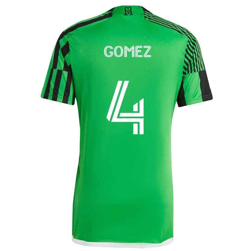 Danxen Herren Antonio Gomez #4 Grün Schwarz Heimtrikot Trikot 2024/25 T-Shirt Schweiz