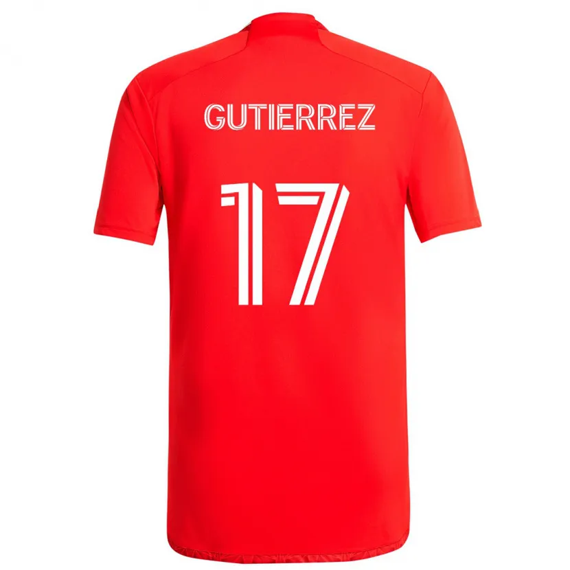 Danxen Herren Brian Gutiérrez #17 Rot-Weiss Heimtrikot Trikot 2024/25 T-Shirt Schweiz