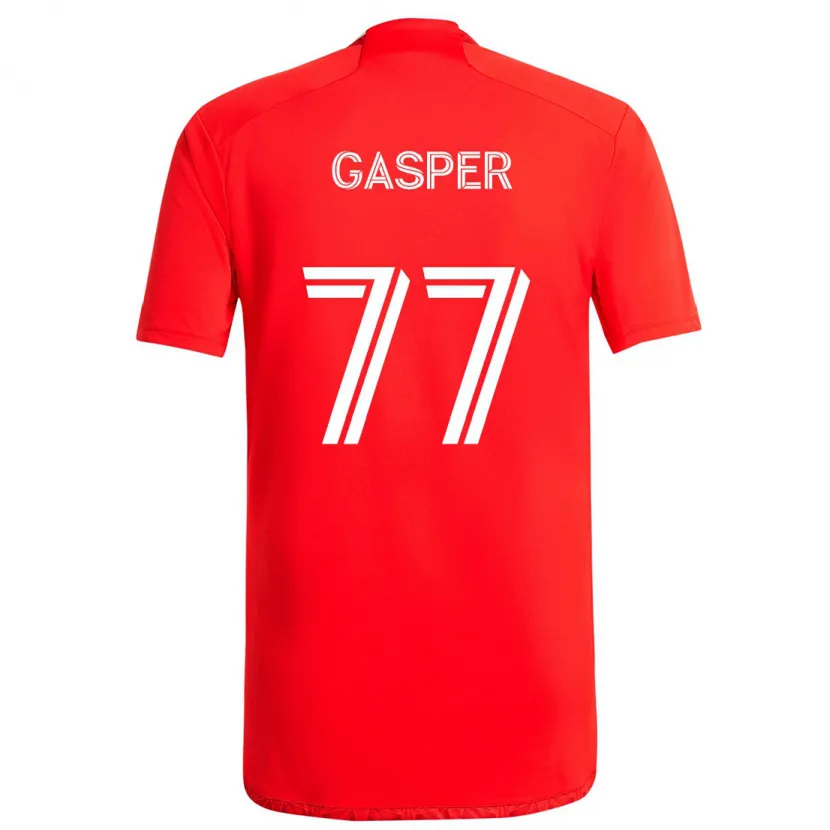 Danxen Herren Chase Gasper #77 Rot-Weiss Heimtrikot Trikot 2024/25 T-Shirt Schweiz