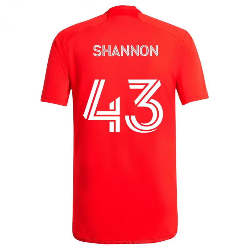 Danxen Herren Jaylen Shannon #43 Rot-Weiss Heimtrikot Trikot 2024/25 T-Shirt Schweiz