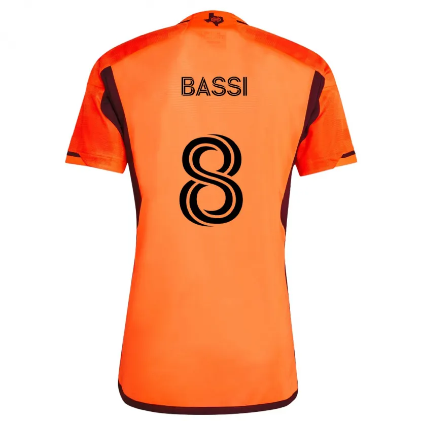 Danxen Herren Amine Bassi #8 Orange Schwarz Heimtrikot Trikot 2024/25 T-Shirt Schweiz