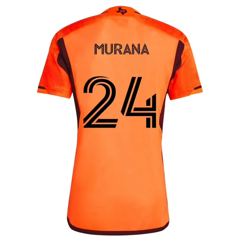 Danxen Herren Mujeeb Murana #24 Orange Schwarz Heimtrikot Trikot 2024/25 T-Shirt Schweiz