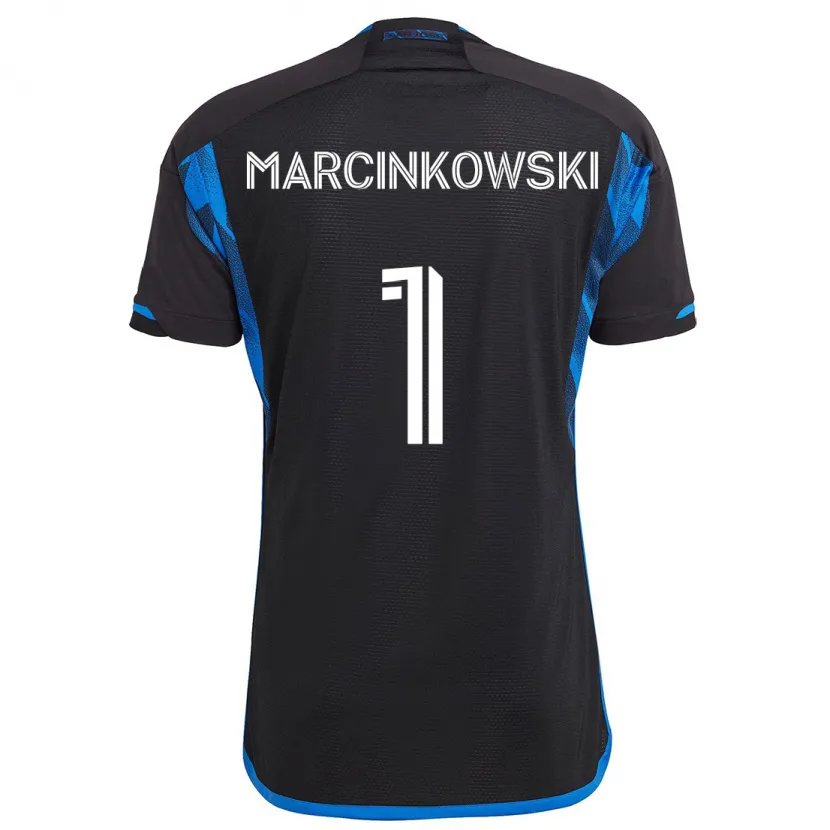 Danxen Herren Jt Marcinkowski #1 Blau Schwarz Heimtrikot Trikot 2024/25 T-Shirt Schweiz