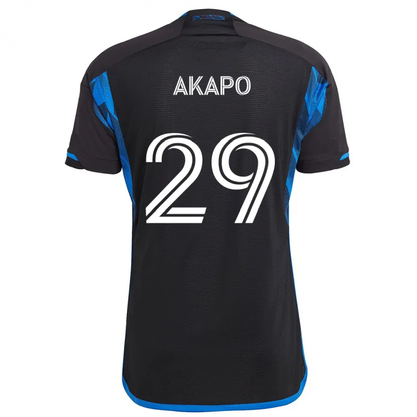 Danxen Herren Carlos Akapo #29 Blau Schwarz Heimtrikot Trikot 2024/25 T-Shirt Schweiz