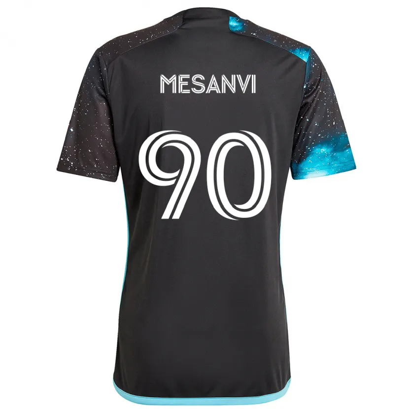 Danxen Herren Loïc Mesanvi #90 Schwarz Blau Heimtrikot Trikot 2024/25 T-Shirt Schweiz