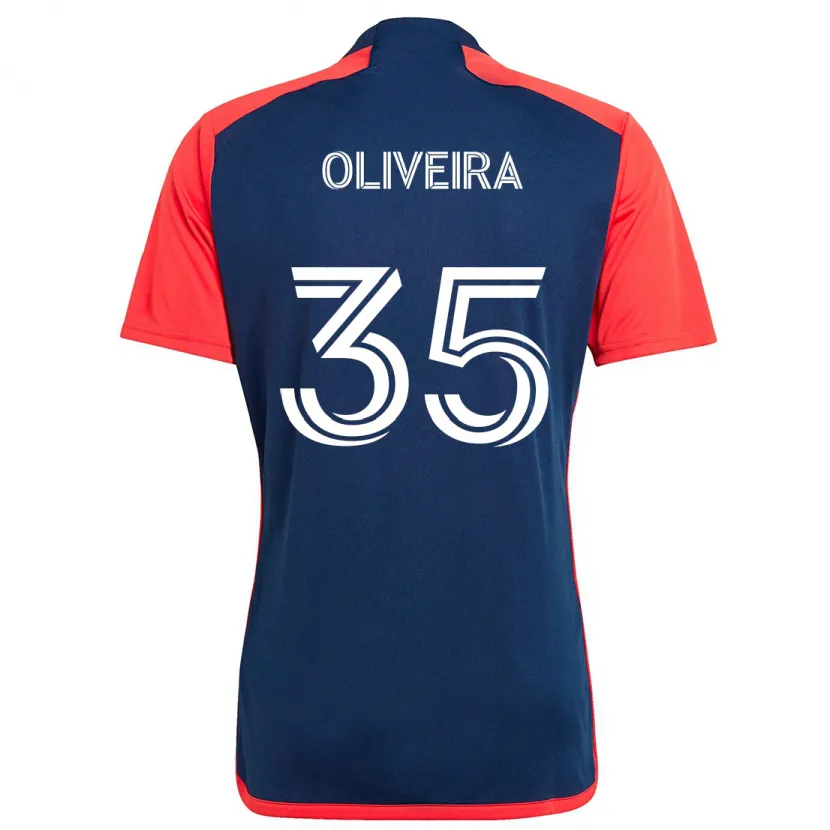 Danxen Herren Cristiano Oliveira #35 Blau Rot Heimtrikot Trikot 2024/25 T-Shirt Schweiz