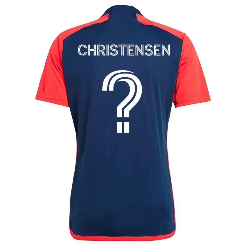 Danxen Herren Kevin Christensen #0 Blau Rot Heimtrikot Trikot 2024/25 T-Shirt Schweiz