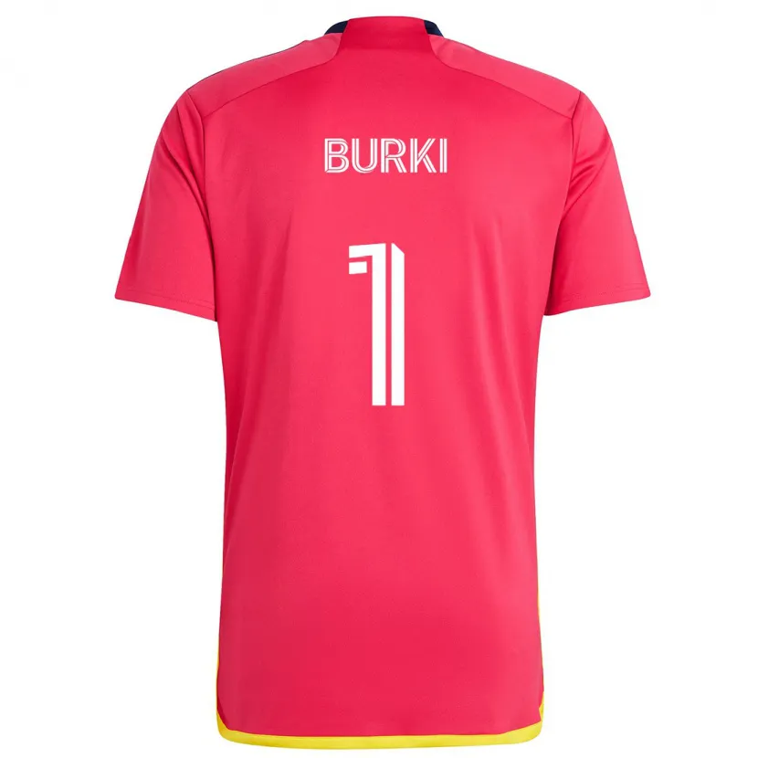 Danxen Herren Roman Bürki #1 Rot Blau Heimtrikot Trikot 2024/25 T-Shirt Schweiz