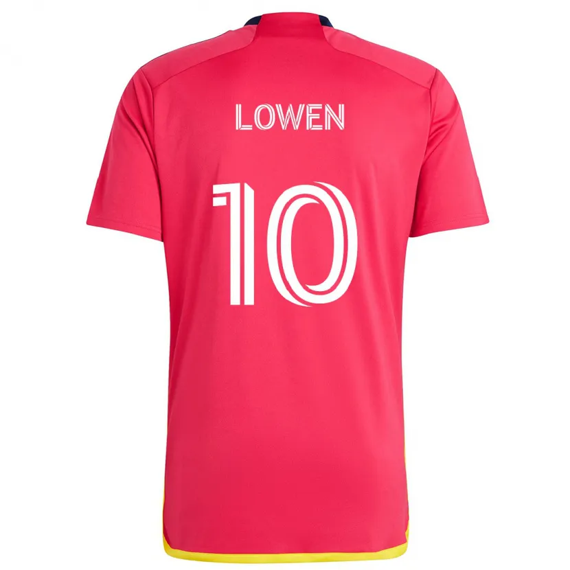 Danxen Herren Eduard Löwen #10 Rot Blau Heimtrikot Trikot 2024/25 T-Shirt Schweiz