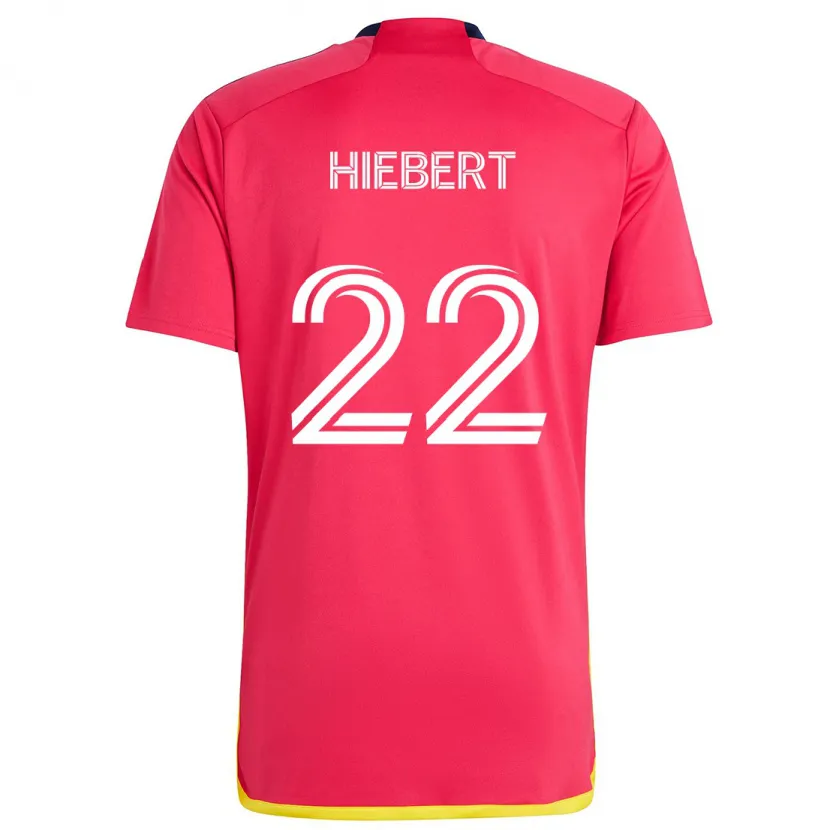 Danxen Herren Kyle Hiebert #22 Rot Blau Heimtrikot Trikot 2024/25 T-Shirt Schweiz