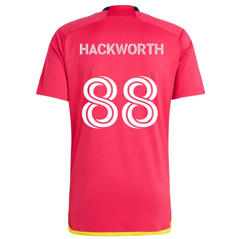 Danxen Herren Larsen Hackworth #88 Rot Blau Heimtrikot Trikot 2024/25 T-Shirt Schweiz