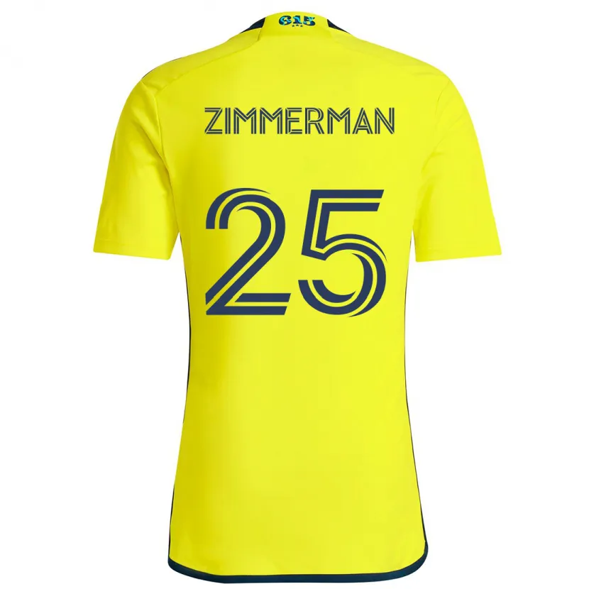 Danxen Herren Walker Zimmerman #25 Gelb Blau Heimtrikot Trikot 2024/25 T-Shirt Schweiz