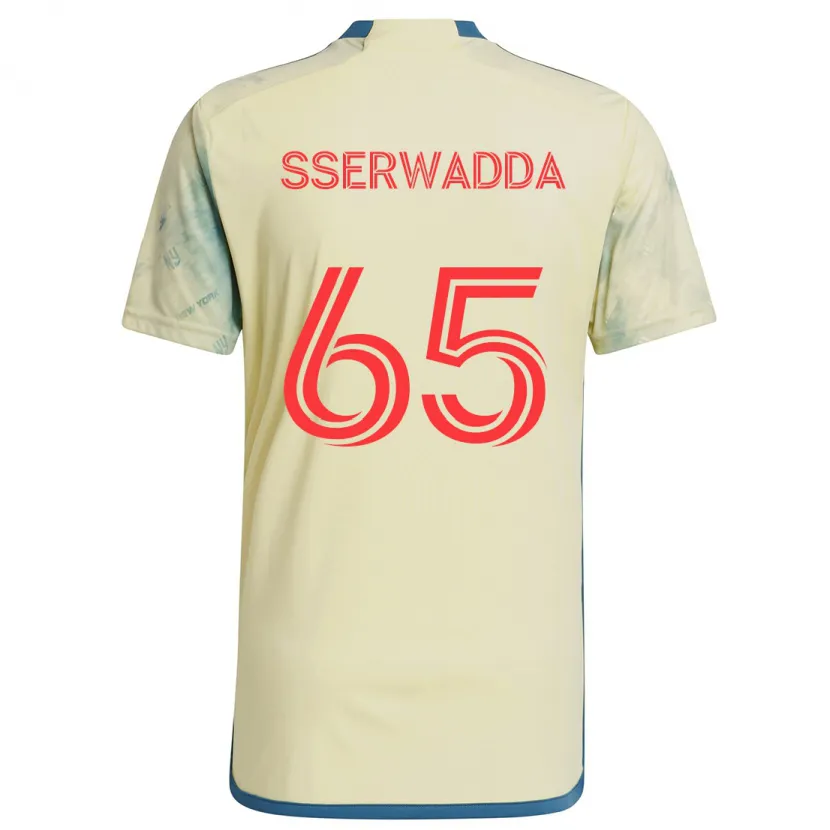 Danxen Herren Steven Sserwadda #65 Gelb Rot Blau Heimtrikot Trikot 2024/25 T-Shirt Schweiz