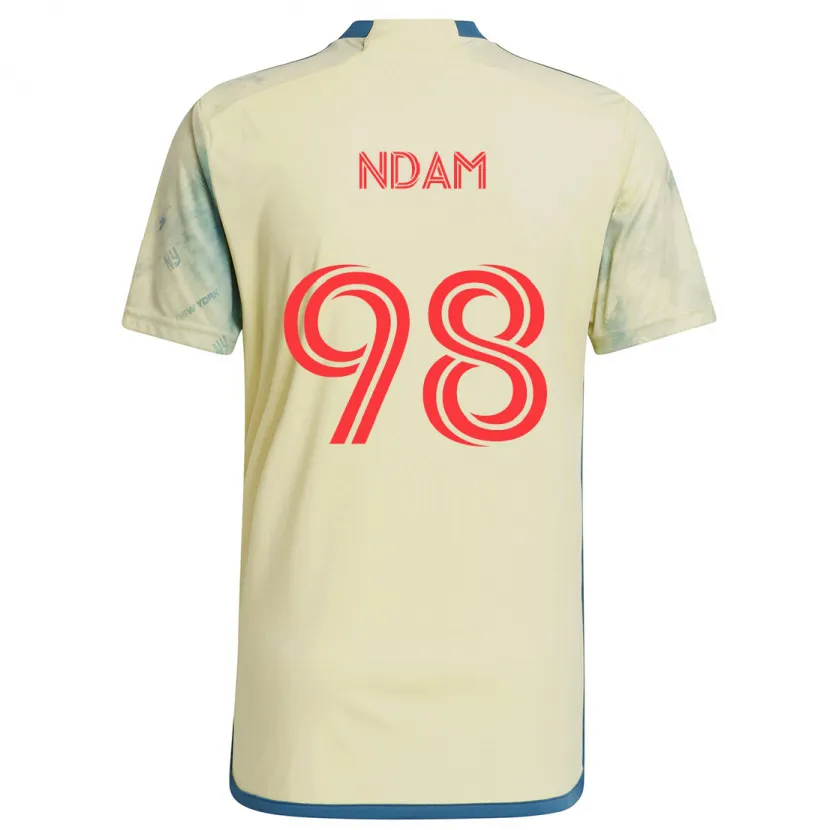 Danxen Herren Hassan Ndam #98 Gelb Rot Blau Heimtrikot Trikot 2024/25 T-Shirt Schweiz