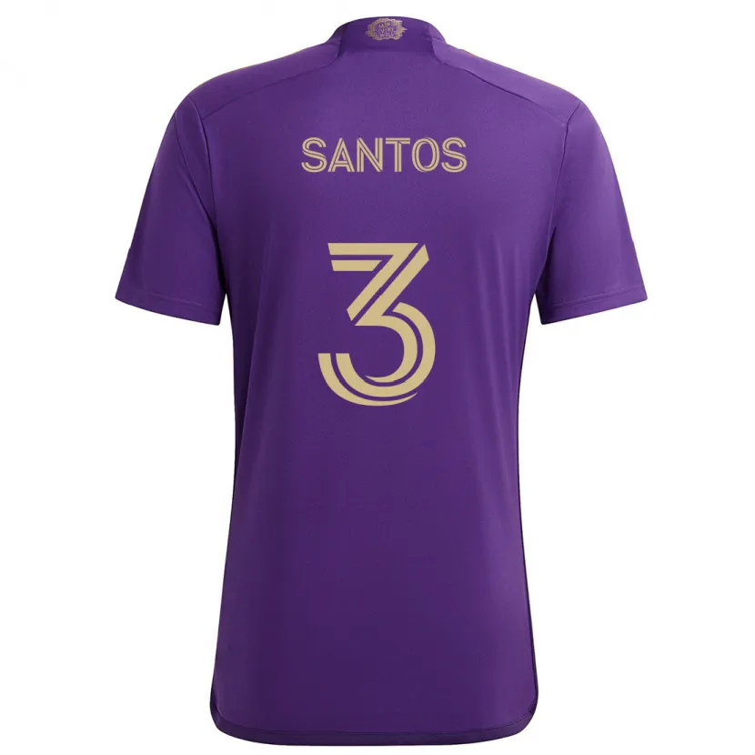 Danxen Herren Rafael Santos #3 Lila Gelb Heimtrikot Trikot 2024/25 T-Shirt Schweiz