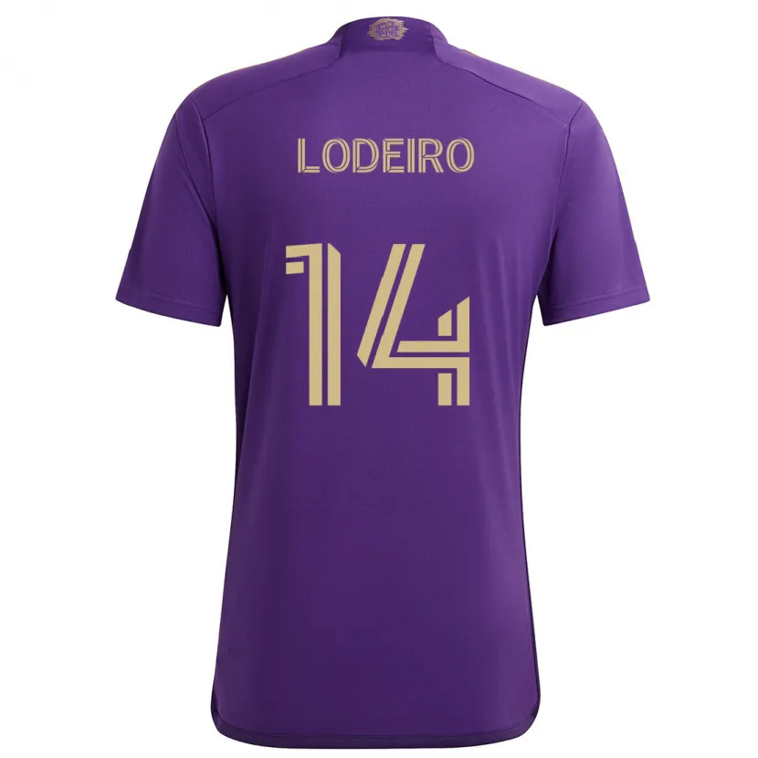 Danxen Herren Nicolás Lodeiro #14 Lila Gelb Heimtrikot Trikot 2024/25 T-Shirt Schweiz