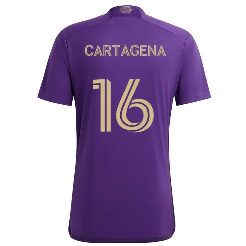 Danxen Herren Wilder Cartagena #16 Lila Gelb Heimtrikot Trikot 2024/25 T-Shirt Schweiz