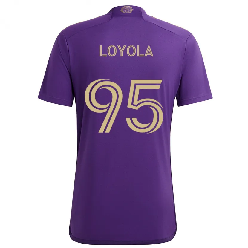 Danxen Herren Favian Loyola #95 Lila Gelb Heimtrikot Trikot 2024/25 T-Shirt Schweiz