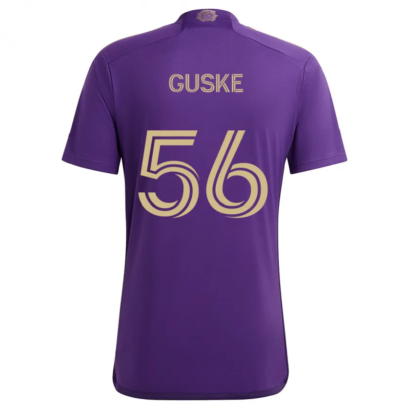 Danxen Herren Colin Guske #56 Lila Gelb Heimtrikot Trikot 2024/25 T-Shirt Schweiz