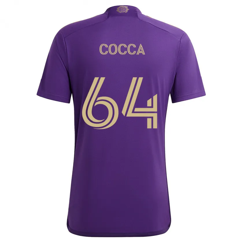 Danxen Herren Manuel Cocca #64 Lila Gelb Heimtrikot Trikot 2024/25 T-Shirt Schweiz