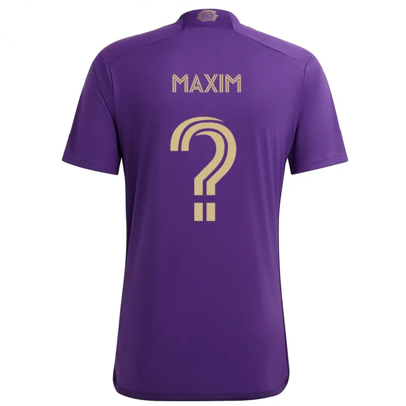 Danxen Herren Luca Maxim #0 Lila Gelb Heimtrikot Trikot 2024/25 T-Shirt Schweiz