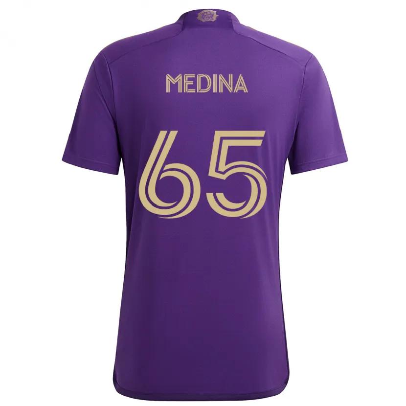 Danxen Herren Cristian Medina #65 Lila Gelb Heimtrikot Trikot 2024/25 T-Shirt Schweiz