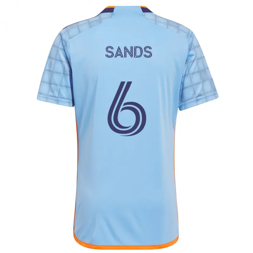 Danxen Herren James Sands #6 Blau Orange Heimtrikot Trikot 2024/25 T-Shirt Schweiz