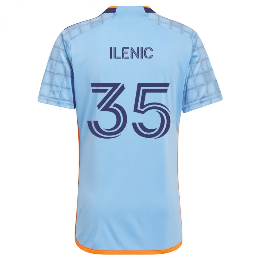 Danxen Herren Mitja Ilenic #35 Blau Orange Heimtrikot Trikot 2024/25 T-Shirt Schweiz