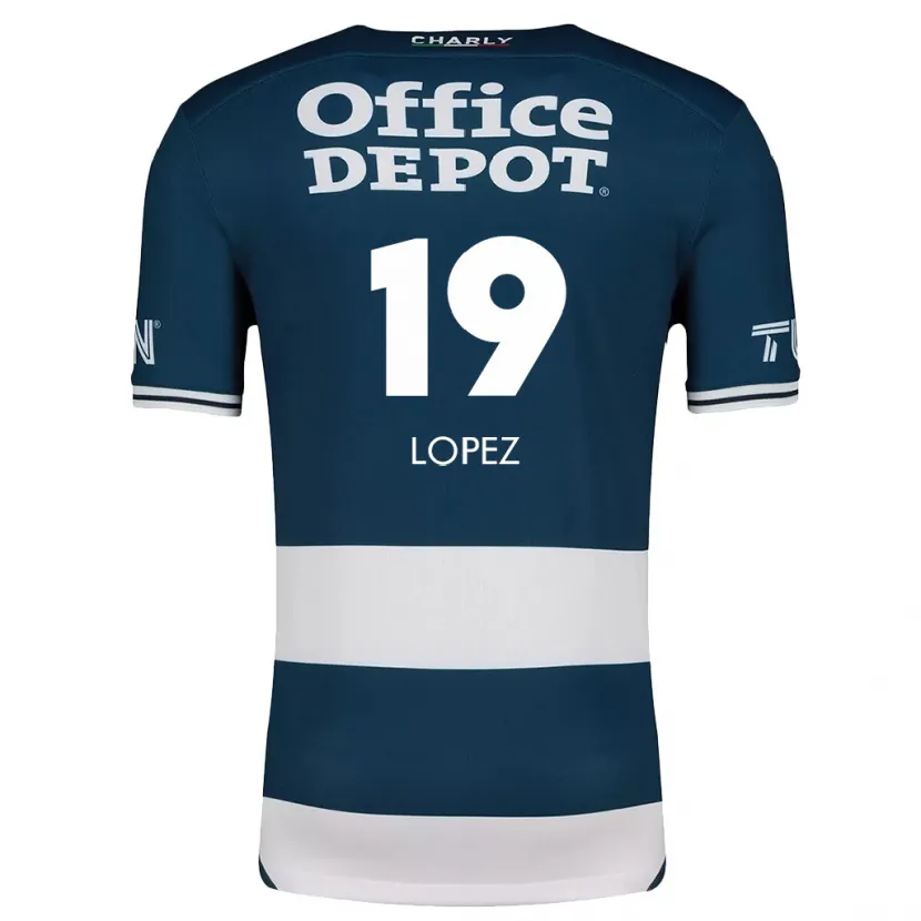 Danxen Herren Javier Eduardo López #19 Blau Weiss Heimtrikot Trikot 2024/25 T-Shirt Schweiz