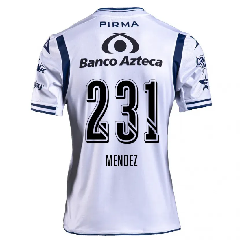 Danxen Herren Alejandro Méndez #231 Weiß Marineblau Heimtrikot Trikot 2024/25 T-Shirt Schweiz