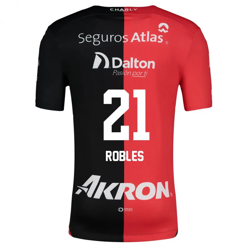 Danxen Herren Carlos Robles #21 Rot Schwarz Heimtrikot Trikot 2024/25 T-Shirt Schweiz