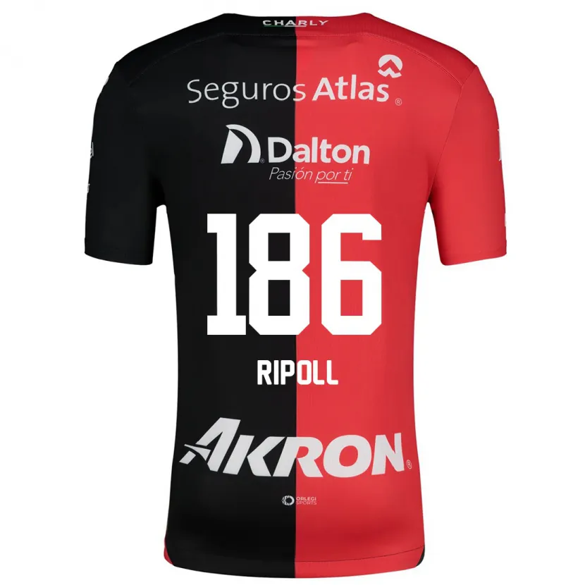 Danxen Herren Alonso Ripoll #186 Rot Schwarz Heimtrikot Trikot 2024/25 T-Shirt Schweiz