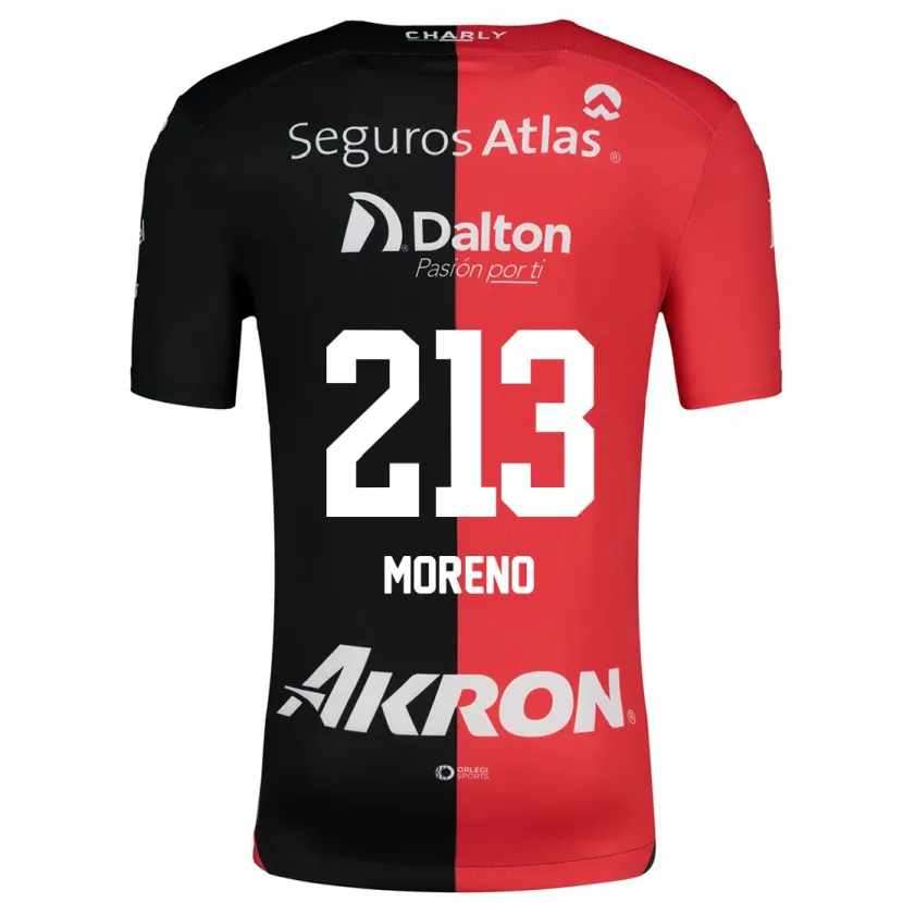 Danxen Herren Eduardo Moreno #213 Rot Schwarz Heimtrikot Trikot 2024/25 T-Shirt Schweiz