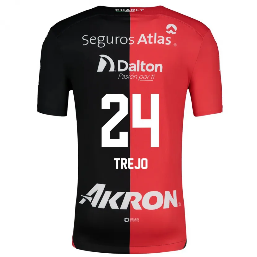 Danxen Herren Christopher Trejo #24 Rot Schwarz Heimtrikot Trikot 2024/25 T-Shirt Schweiz