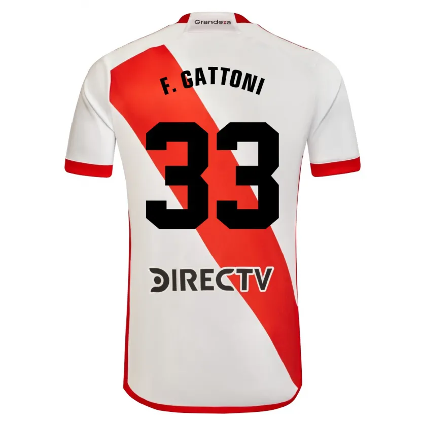 Danxen Herren Federico Gattoni #33 Weiß Rot Heimtrikot Trikot 2024/25 T-Shirt Schweiz