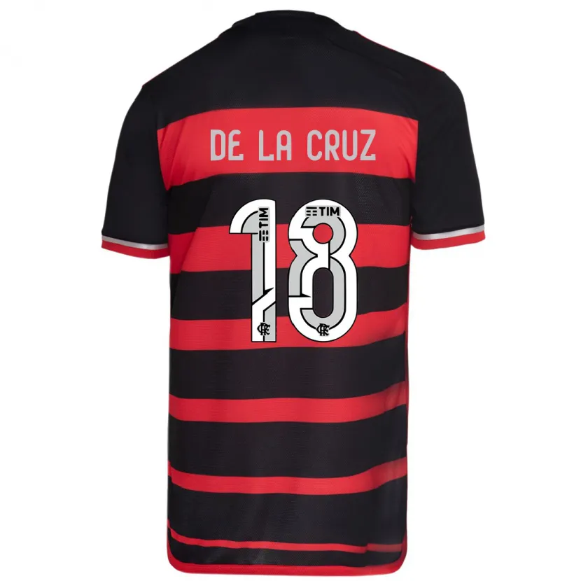 Danxen Herren Nicolás De La Cruz #18 Rot Schwarz Heimtrikot Trikot 2024/25 T-Shirt Schweiz