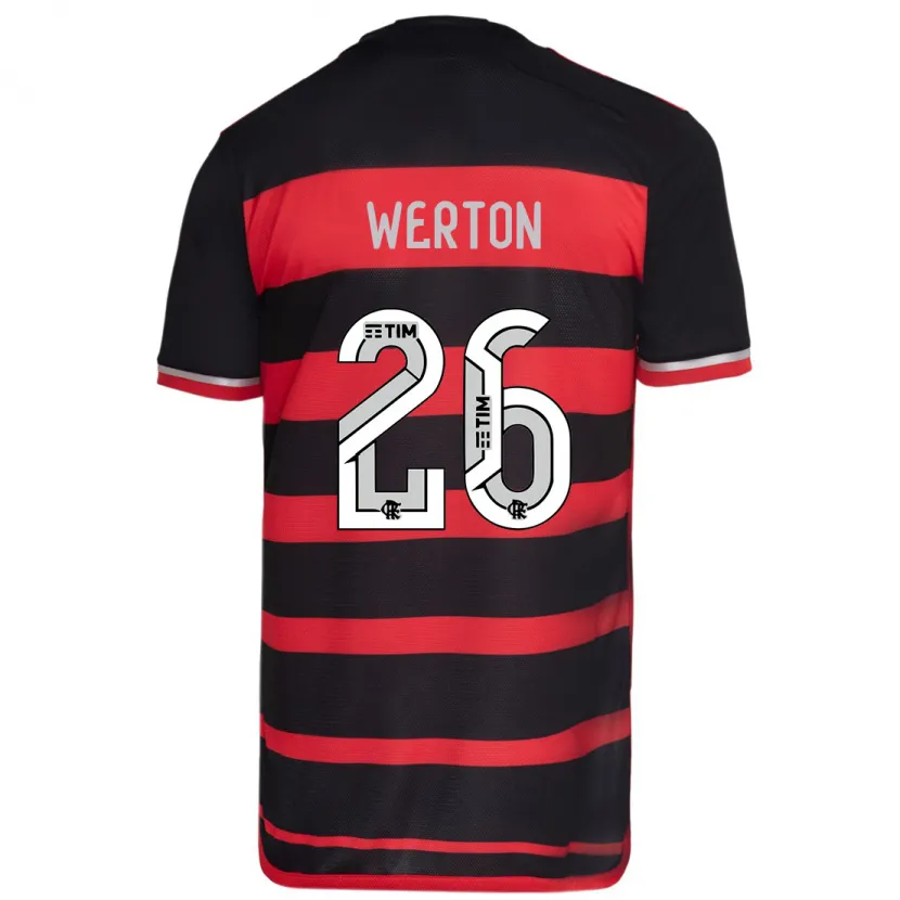 Danxen Herren Werton #26 Rot Schwarz Heimtrikot Trikot 2024/25 T-Shirt Schweiz