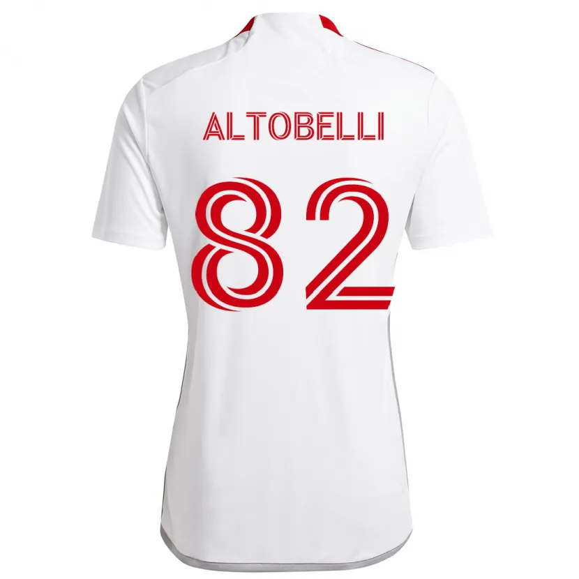 Danxen Herren Julian Altobelli #82 Weiß Rot Auswärtstrikot Trikot 2024/25 T-Shirt Schweiz