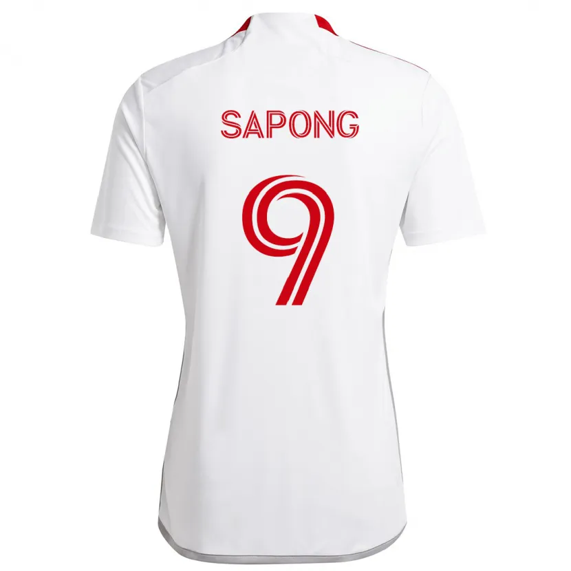 Danxen Herren C.j. Sapong #9 Weiß Rot Auswärtstrikot Trikot 2024/25 T-Shirt Schweiz