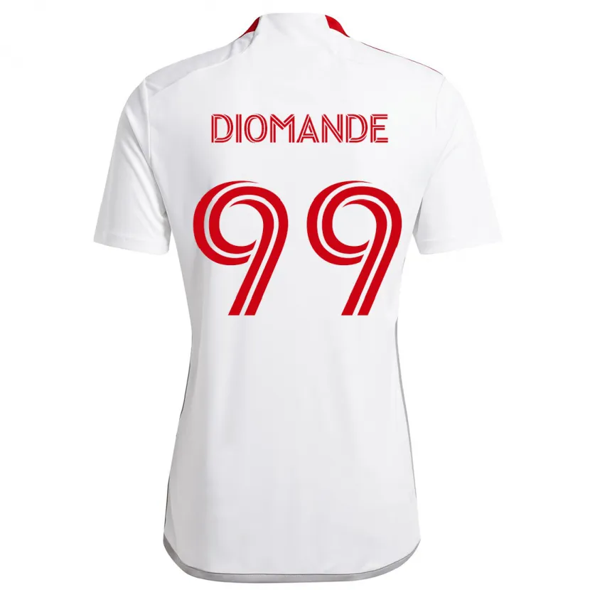 Danxen Herren Adama Diomande #99 Weiß Rot Auswärtstrikot Trikot 2024/25 T-Shirt Schweiz