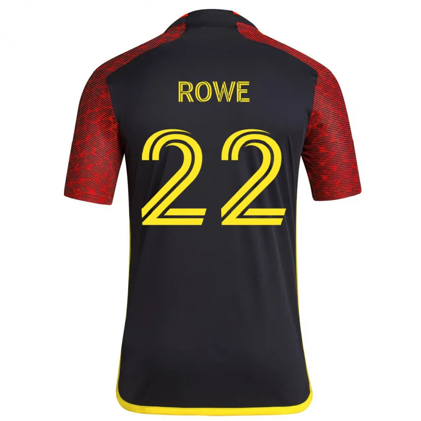 Danxen Herren Kelyn Rowe #22 Rot Schwarz Auswärtstrikot Trikot 2024/25 T-Shirt Schweiz