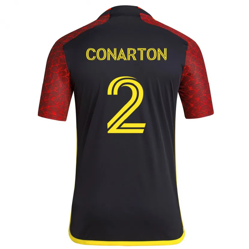 Danxen Herren Alyssa Conarton #2 Rot Schwarz Auswärtstrikot Trikot 2024/25 T-Shirt Schweiz