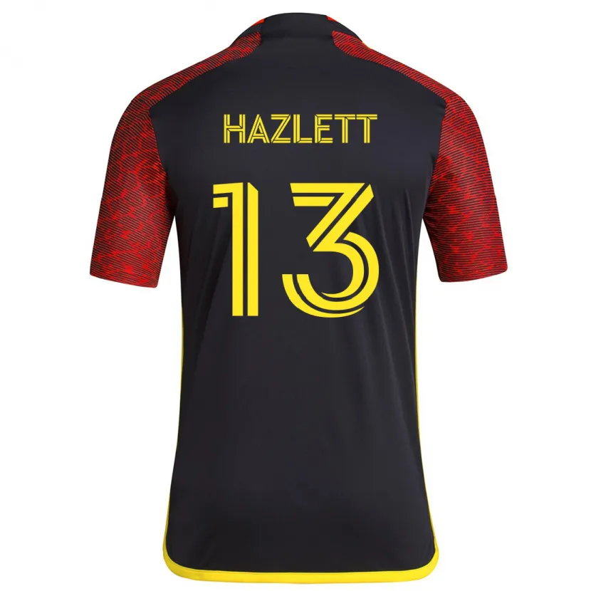 Danxen Herren Kimberly Hazlett #13 Rot Schwarz Auswärtstrikot Trikot 2024/25 T-Shirt Schweiz