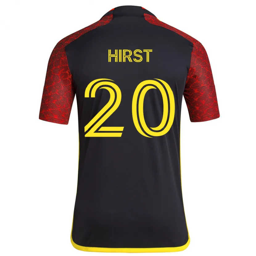 Danxen Herren Sophie Hirst #20 Rot Schwarz Auswärtstrikot Trikot 2024/25 T-Shirt Schweiz