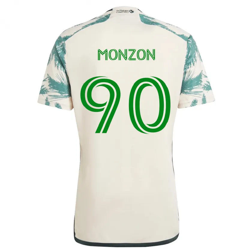 Danxen Herren Florián Monzón #90 Beige Braun Auswärtstrikot Trikot 2024/25 T-Shirt Schweiz