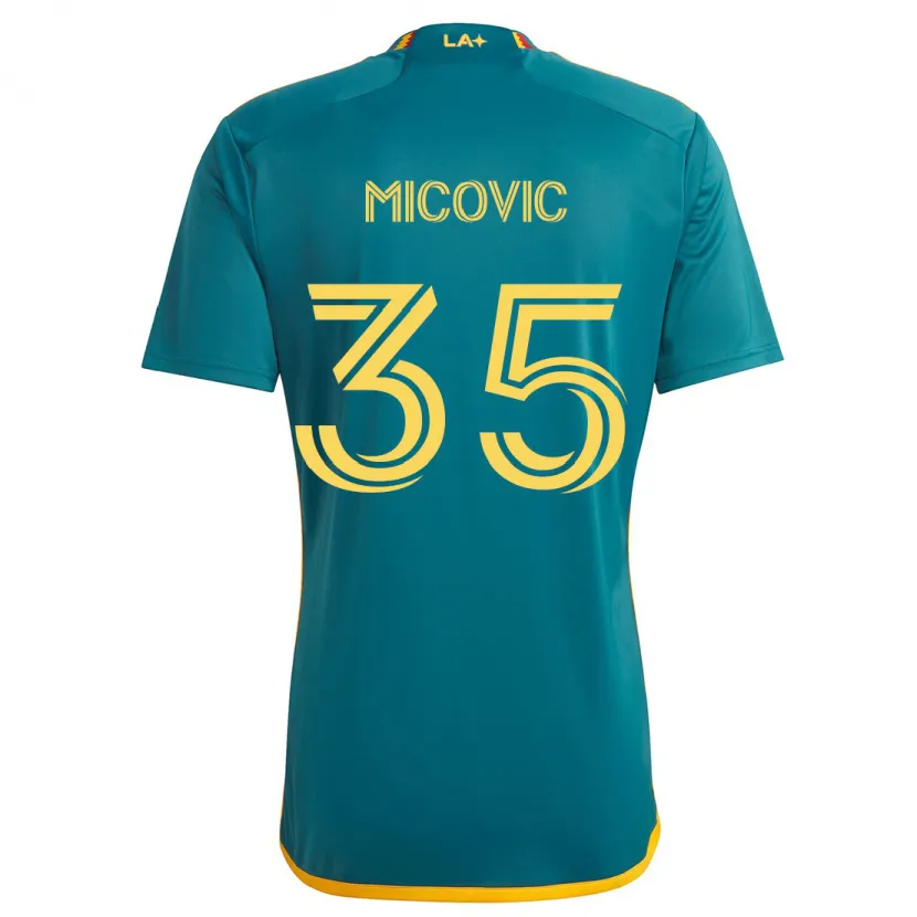 Danxen Herren Novak Micovic #35 Grün Gelb Auswärtstrikot Trikot 2024/25 T-Shirt Schweiz