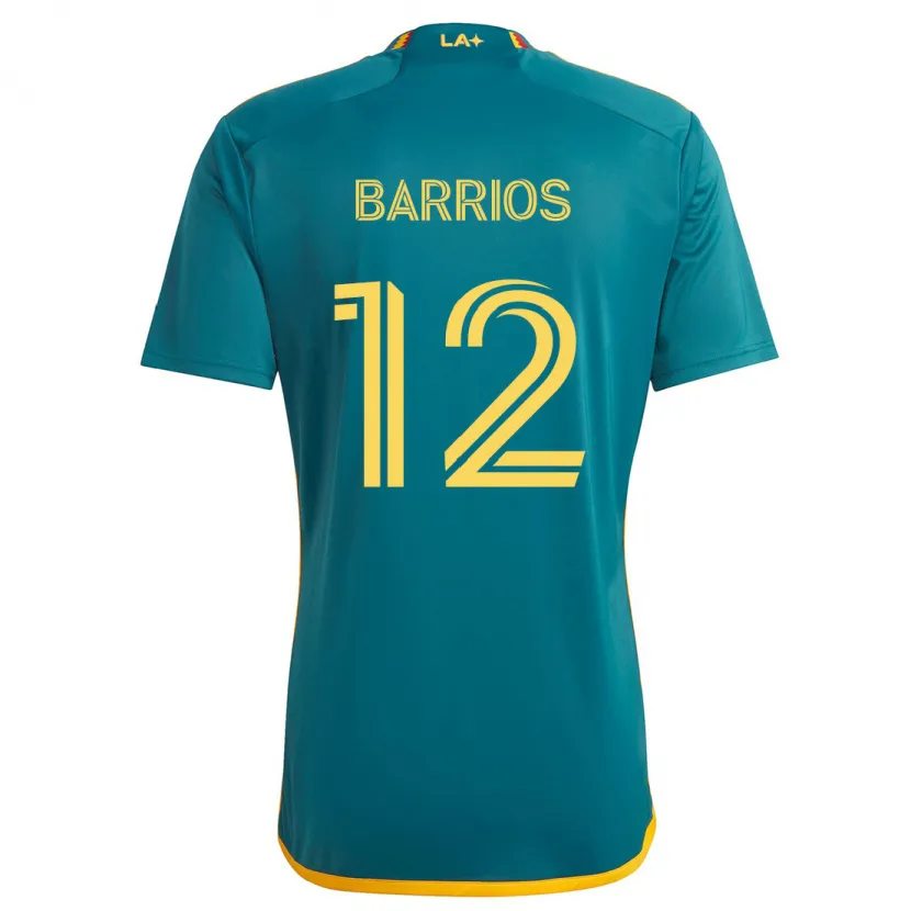 Danxen Herren Michael Barrios #12 Grün Gelb Auswärtstrikot Trikot 2024/25 T-Shirt Schweiz